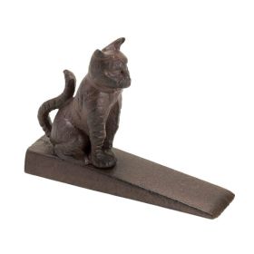 Accent Plus Cast Iron Kitty Cat Door Stopper