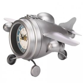 Accent Plus Vintage-Look Desk Clock - Aviation Club Jet