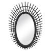 Nikki Chu Riki Black Bamboo Mirror - 24 inches