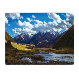 Mountains Bedroom Tapestry Landscape Background Cloth Bedside Wall Hanging Cloth Room Decoration Tapestry; 43x59 inch - Default