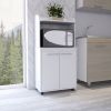 Charlotte 1-Shelf 2-Door Kitchen Pantry White - as Pic