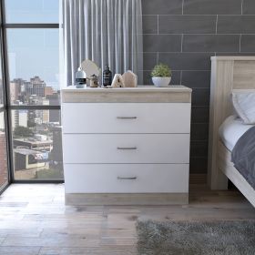 Bethage 3-Drawer Dresser White - as Pic