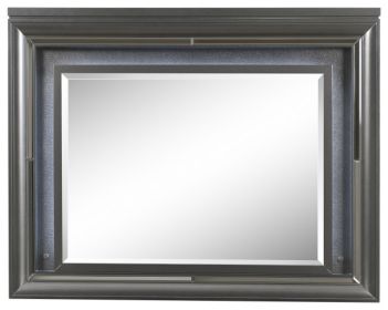 Sawyer Mirror w/LED; Metallic Gray 27974 - as Pic