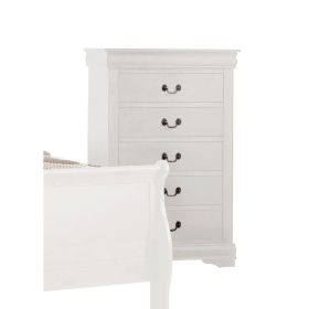 Louis Philippe Chest in White 23836 - as Pic