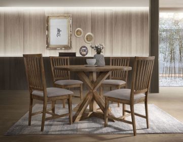 Wallace II Dining Table; Weathered Oak 72310 - as Pic