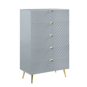 Gaines Chest; Gray High Gloss Finish BD01044 - as Pic