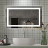 40 x 24 inch LED Bathroom Vanity Mirror Superslim Dimmable Anti Fog - as Pic