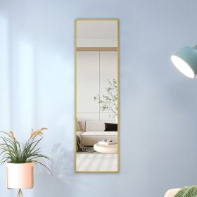 Golden Aluminium alloy Metal Frame Arched Wall Mirror ; Bathroom Vanity Mirror; Bedroom Home Porch; Decorative Mirror; Clothing Store; Mirror; Wall Mo