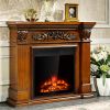 22.5 Inch Electric Fireplace Insert Freestanding and Recessed Heater - as show