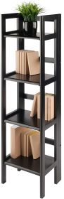 Black Winsome Wood Terry Shelving; Folding Bookcase ; Black - 20852