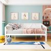 Full size Daybed;  Wood Slat Support - White