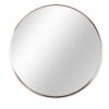 Circle Mirror 24 Inch;  Gold Round Wall Mirror Suitable for Bedroom;  Living Room;  Bathroom;  Entryway Wall Decor and More;  Brushed Aluminum Frame L