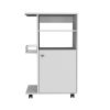 Napenthe 1-Shelf Kitchen Cart with Caster White - as Pic