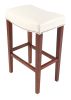 Leather Barstool 2 pcs Set - White