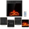 22.5 Inch Electric Fireplace Insert Freestanding and Recessed Heater - as show