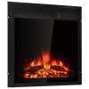 22.5 Inch Electric Fireplace Insert Freestanding and Recessed Heater - as show