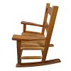 Children\\\'s rocking white chair- Indoor or Outdoor -Suitable for kids-Durable-populus wood-oak - as Pic