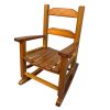 Children\\\'s rocking white chair- Indoor or Outdoor -Suitable for kids-Durable-populus wood-oak - as Pic