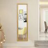 Full Length Mirror Door Mirror Full Body Dressing Mirror Wall Mounted Hanging for Dorm Home; 50&quot;x 14&quot;; Gold - as Pic