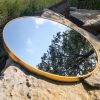 28&quot; Wall Circle Mirror Large Round Gold Farmhouse Circular Mirror for Wall Decor Big Bathroom Make Up Vanity Mirror Entryway Mirror - as Pic