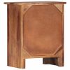 vidaXL Nightstand 15.7"x11.8"x19.6" Solid Sheesham Wood - Brown