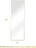 Full Length Mirror; Floor Mirror with Stand; Dressing Mirror ; Bedroom Mirror with Aluminium Frame 65&quot;x22&quot;; Gold - as Pic