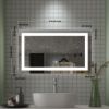 40 x 24 inch LED Bathroom Vanity Mirror Superslim Dimmable Anti Fog - as Pic