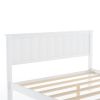 Full Size Platform Bed with Under-bed Drawers - White