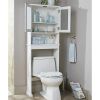 White 24.62 in. W Bathroom Space Saver;  3 Tiers;  Over the Toilet Storage Cabinet - White