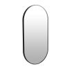 18 x 35 Inch Bathroom Mirror Black Aluminum Frame - as Pic