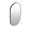 18 x 35 Inch Bathroom Mirror Black Aluminum Frame - as Pic