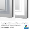 7 Size LED Bathroom Mirror Wall Mounted Vanity Mirror Anti-Fog Mirror Dimmable Lights with Touch Switch(Horizontal/Vertical) - 40"*24"