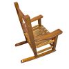 Children\\\'s rocking white chair- Indoor or Outdoor -Suitable for kids-Durable-populus wood-oak - as Pic