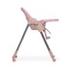 Convertible High Chair on Wheels with Removable Tray;  Height and Angle Adjustment for Baby And Toddler - pink