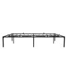 Queen Size Bed Frame Metal Heavy Duty Iron Beds Frames - black XH - large