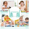 3 Pieces Multi Activity Kids Play Table and Chair Set - Green