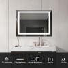 Anti-fog dimmable touch button LED bathroom mirror - Default