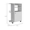 Napenthe 1-Shelf Kitchen Cart with Caster White - as Pic