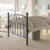 Bed Frame with Headboard and Footboard Metal Platform Bed Frame Queen Size No Box Spring Needed;  Twin Black - Twin - Black