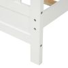 Wood Platform Bed with Headboard and Footboard, Twin - White