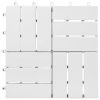 vidaXL Decking Tiles 10 pcs White 11.8"x11.8" Solid Acacia Wood - White