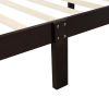 Wood Platform Bed Twin Bed Frame Panel Bed Mattress Foundation Sleigh Bed with Headboard/Footboard/Wood Slat Support - Espresso