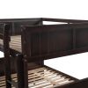 Full Over Full Bunk Bed with Twin Size Trundle - Espresso