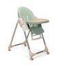 Convertible High Chair on Wheels with Removable Tray;  Height and Angle Adjustment for Baby And Toddler - Green