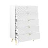 Gaines Chest; White High Gloss Finish BD01038 - as Pic