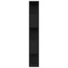 vidaXL Book Cabinet/Room Divider Black 31.5"x9.4"x62.6" Engineered Wood - Black