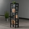 Black Winsome Wood Terry Shelving; Folding Bookcase ; Black - 20852