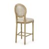 Salton French Country Wooden Barstools with Upholstered Seating (Set of 2) - as Pic