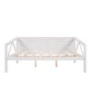 Full size Daybed;  Wood Slat Support - White