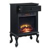 Eirene Fireplace in Black Finish AC00854 - as Pic